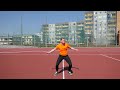 Průpravná cvičení pro hod diskem 8 - Otočení s přeskokem