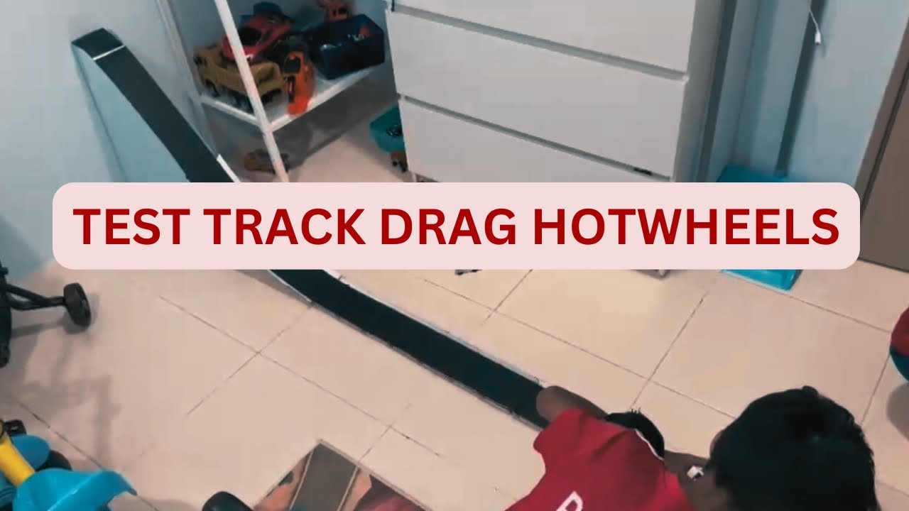 TEST TRACK DRAG HOTWHEELS - YouTube