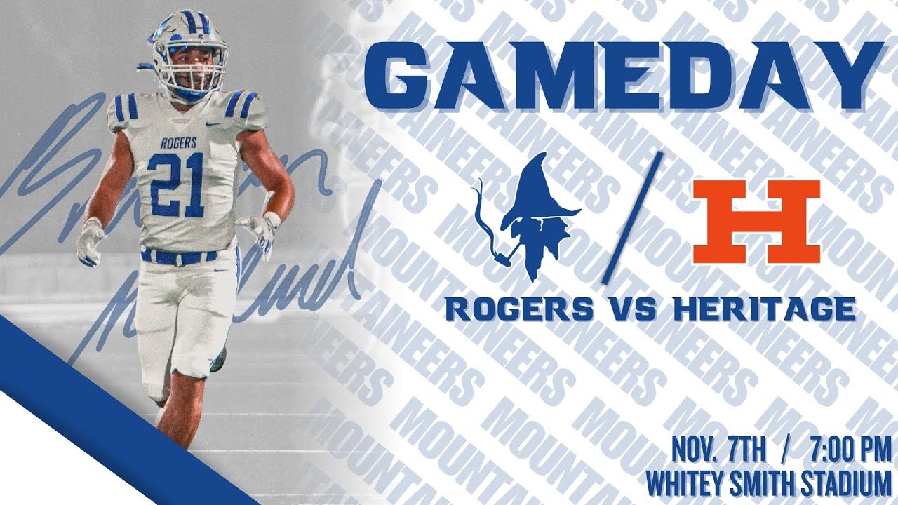 Varsity Football - Rogers Mounties vs Heritage  War Eagles (Senior Night) 11-7-2025