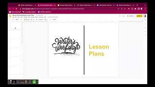 Writer's Workshop | Lesson Plans