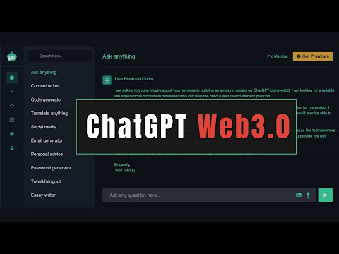 Build Blockchain ChatGPT Clone For Scratch | Build Your 1st Web3.0 Blockchain ChatGPT Clone AI