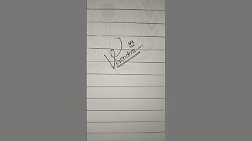 Signature of the name Virendra.       #signature #easy #utube #utubeshorts #reels #virendra #try