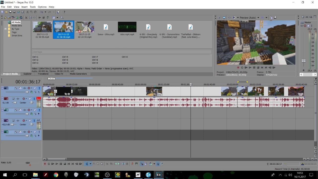 Jak rendrovat při 60 FPS v Sony vegas Pro 13 a jine úpravy