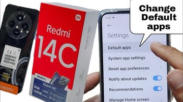 Redmi 14C: How to Change Default Apps | Set Default Browser, Phone, SMS, Launcher