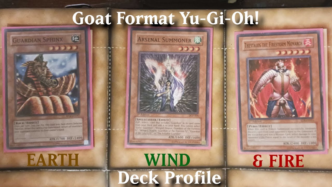Goat Format Yu-Gi-Oh! EARTH, WIND & FIRE Deck [w/Guardian Sphinx] - YouTube