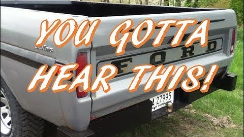 Ford Inline 6 300cid | 1971 Ford F100 Straight Pipe Exhaust