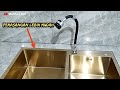 Tutorial memasang WASTAFEL dapur dua lubang | kitchen sink