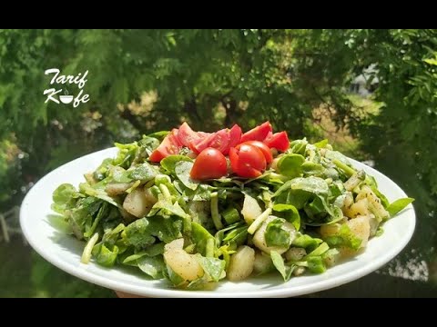 Hem Doyurucu, Hem Çok Lezzetli ve Bir O Kadar Besleyici Nefis Bir Tarif...SEMİZOTLU PATATES SALATASI