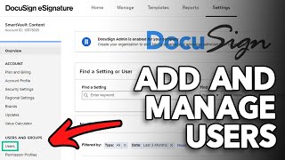 How to Add and Manage Users in DocuSign