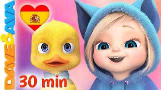 🤪 Seis Patitos | Canciones Infantiles | Dave and Ava en Español 🤪