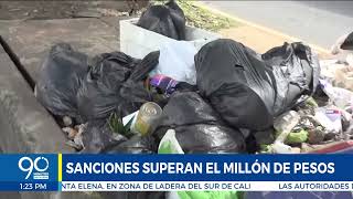 Estas sería el valor de las multas por arrojar basura en las calles de Cali