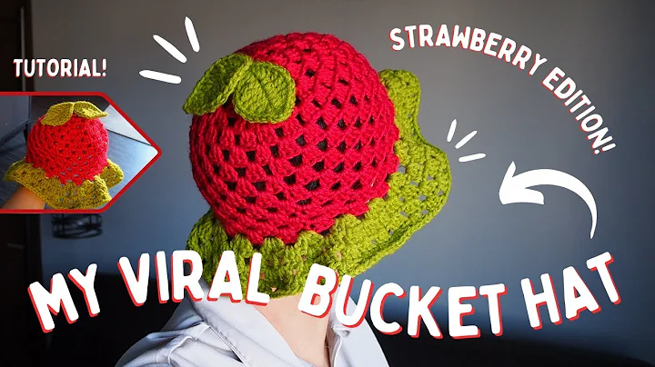 Learn How to Make the Trendy Crochet Strawberry Bucket Hat