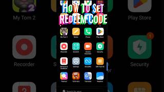 how to set Redeem code in Tamil