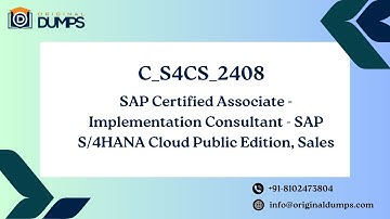 Sample Questions for C_S4CS_2408– SAP S/4HANA Cloud Sales