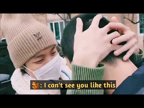 BTS with Jin make fun, touching head, taking photos but in the end🥺