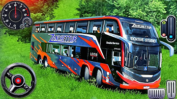 Offroad Coach Bus Driving 2025 - Real Uphill Bus Drive 3D Simulator - Android GamePlay #2