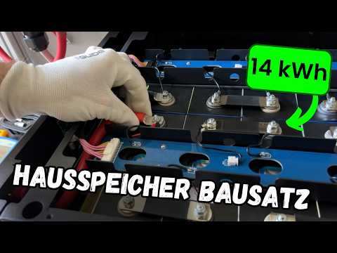 A self-built PV system also includes a self-built battery! - 14 kWh 48V LiFePO4 kit from Hakadi