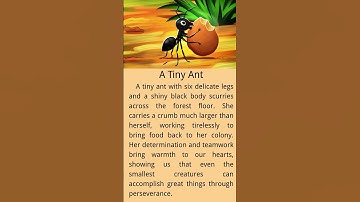 The Tiny Ant 🐜 | English Listening Practice & Life Lesson