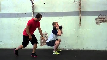 Dumbbell Front Squat Exercise Demonstration