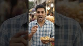man eating pani puri Telugu #panipuri AI (ARTIFICIAL INTELLIGENCE) #Siddu_AIVIDEOS