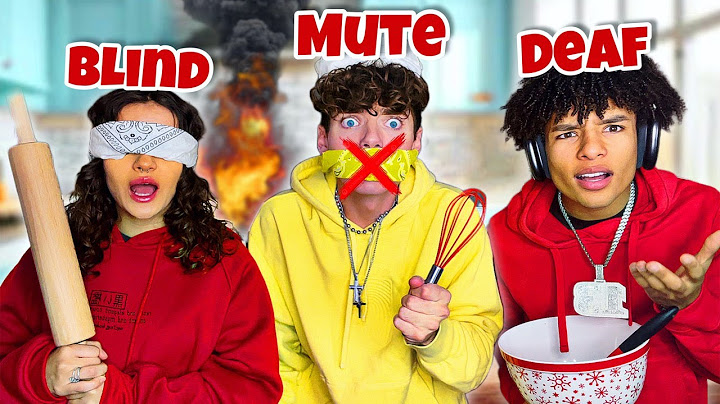 DEAF. BLIND. MUTE CHALLENGE (blew up the kitchen)