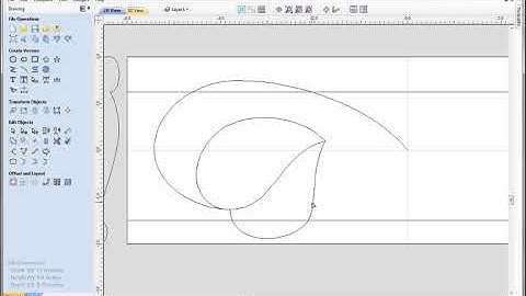 Lily Leaf Molding | Vector Drawing | V9