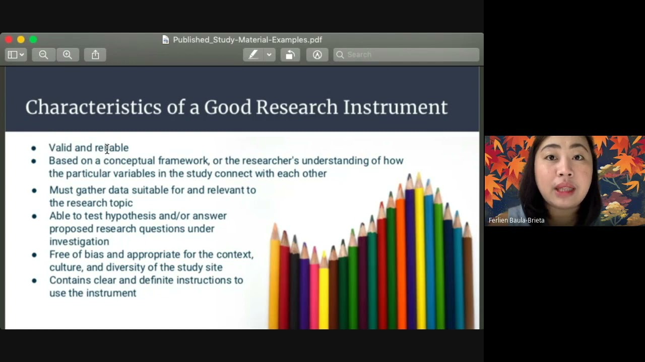 how is a research instrument made