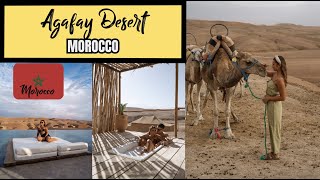 MOROCCO: AGAFAY DESERT LUXURY CAMP (only 1 hour from Marrakech) - travel vlog