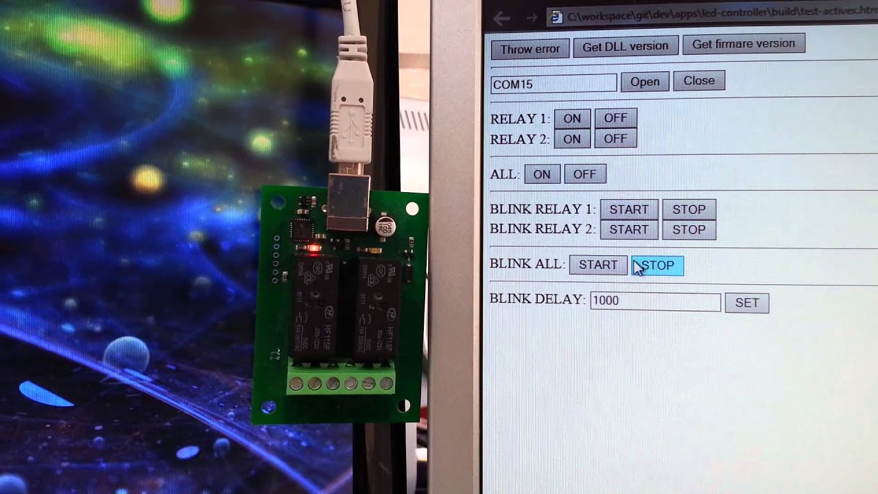 Controlling a USB-RLY02 relay module over USB using C#, JavaScript and ...
