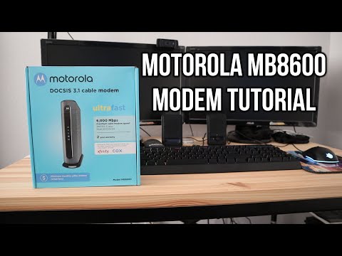 Motorola MB8600 Cable Modem Setup Tutorial