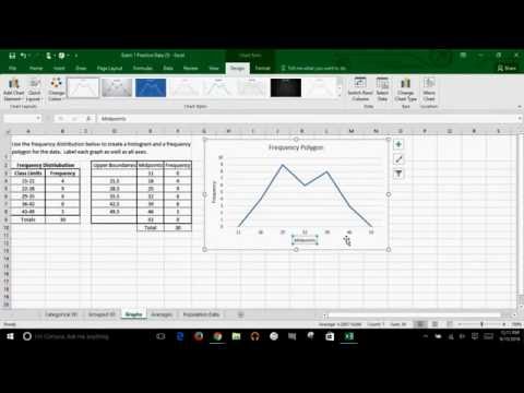 Microsoft Excel - How to Create A Frequency Polygon
