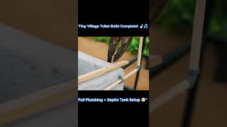 Full Plumbing + Septic Tank Setup 🤯""Tiny Village Toilet Build Complete! 🚽💦#toys #shortsfeed #shorts