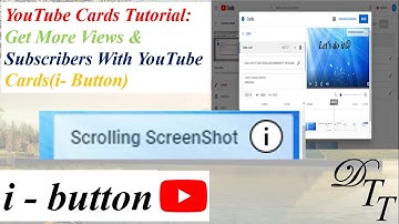 YouTube Cards Tutorial: Get More Views & Subscribers With YouTube Cards(i- Button)