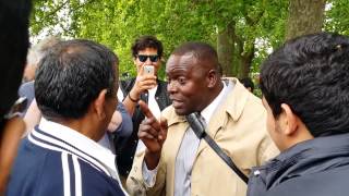 Muslims Attacked Man of God - Speakers Corner Hyde Park London 2014.