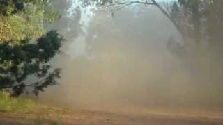 Ford Laser scrubber \ paddock basher\ power slide \ drift\ dust storm.mp4