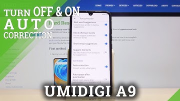 Use Text Auto-Correction - UMIDIGI A9 & Keyboard Additional Feature