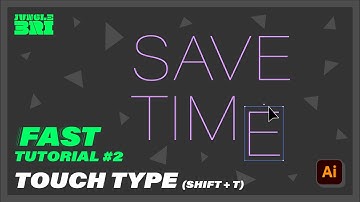 ⏱ Touch Type Tool Tutorial - Adobe Illustrator - Tuestorial #2