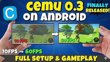 Cemu Emulator Finally on Android 😱 | Wii U Android Full Setup, Best Settings & Gameplay Test