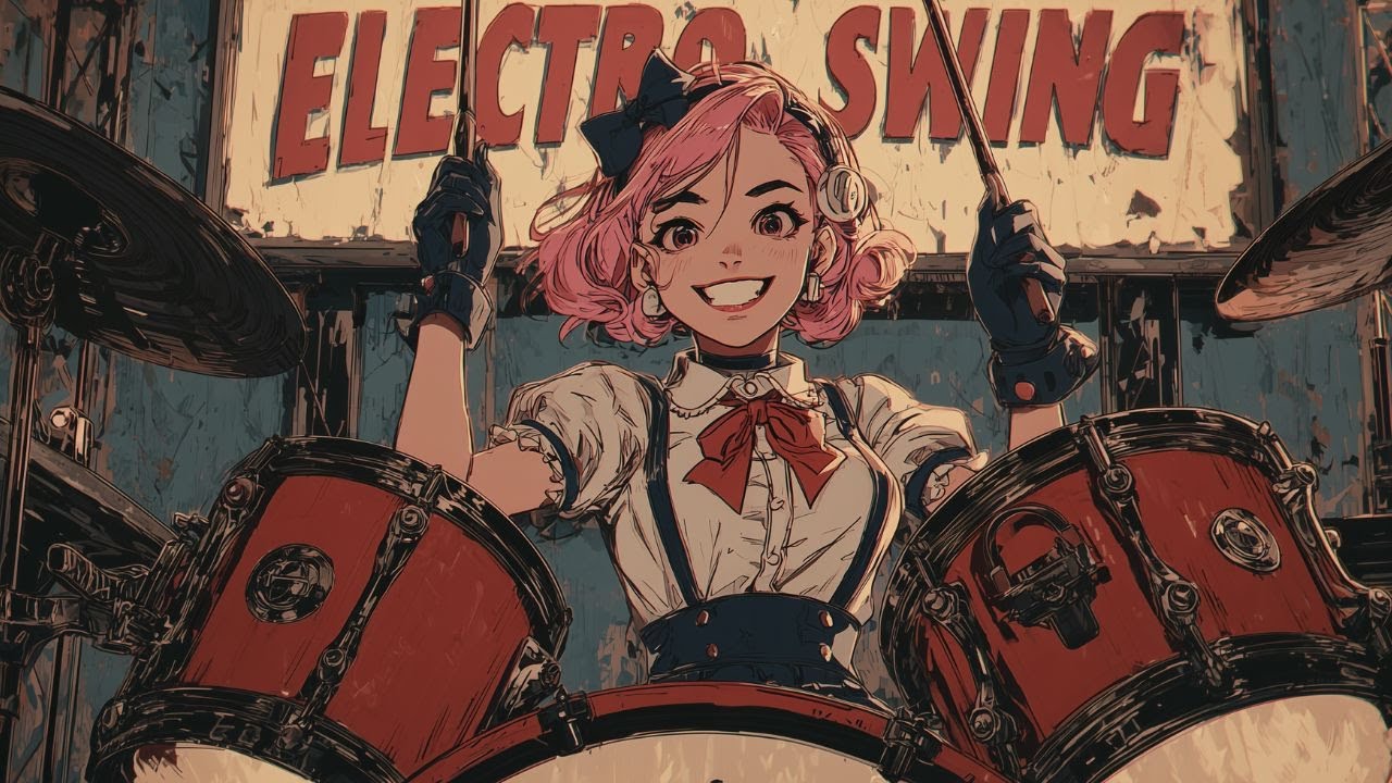 40-Min Electro Swing Drum Mix | Instrumental Music No Copyright
