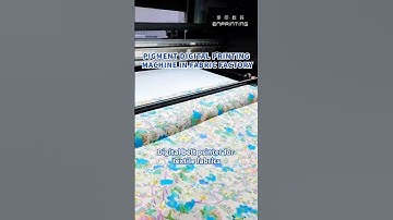 🔑 Pigment digital printing machine printing solution in the fabric factory #digitalprinting