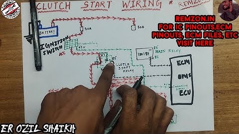 Acc cut off relay working | Clutch start also know | Ecm and bcm wiring includes | acc rly by Ozil.