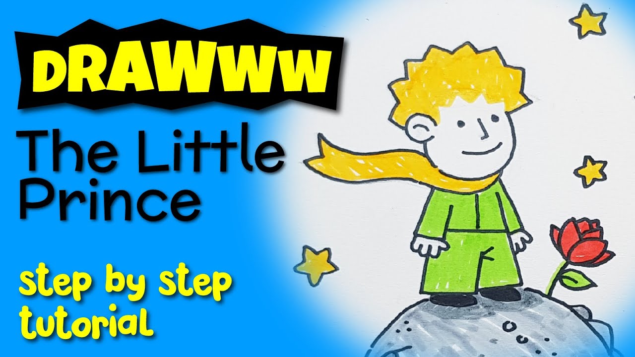HOW TO DRAW THE LITTLE PRINCE (Super Easy Tutorial. Learn Step By Step ...