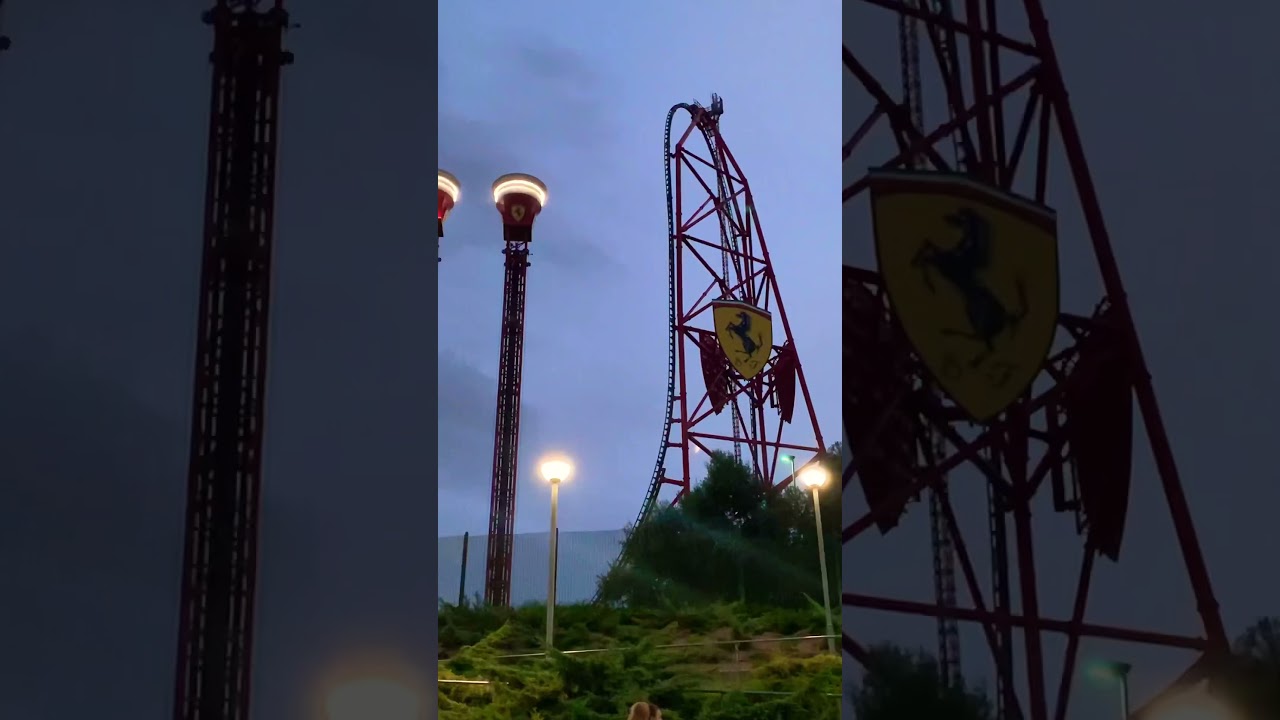 Racing Through Thrills: A Ferrari Land Roller Coaster Adventure