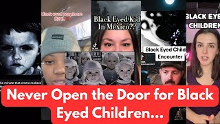 The Creepiest Urban Legend | Black Eyed Children #scary #ghoststories #tiktokcompilation #horror