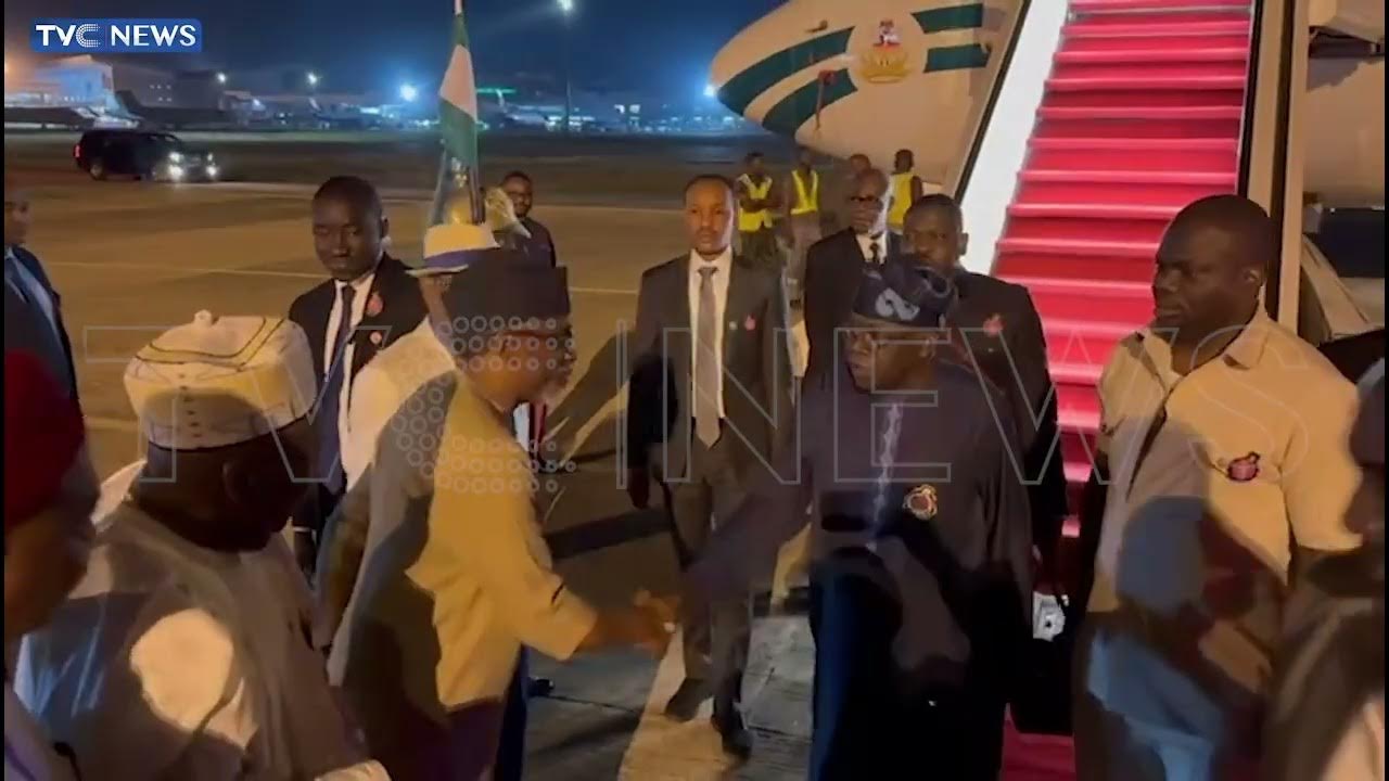 BREAKING: President Tinubu Returns  From COP28 Summit In Dubai