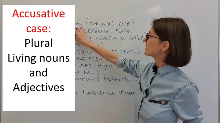 Accusative case in Russian. Plural Nouns and Adjectives