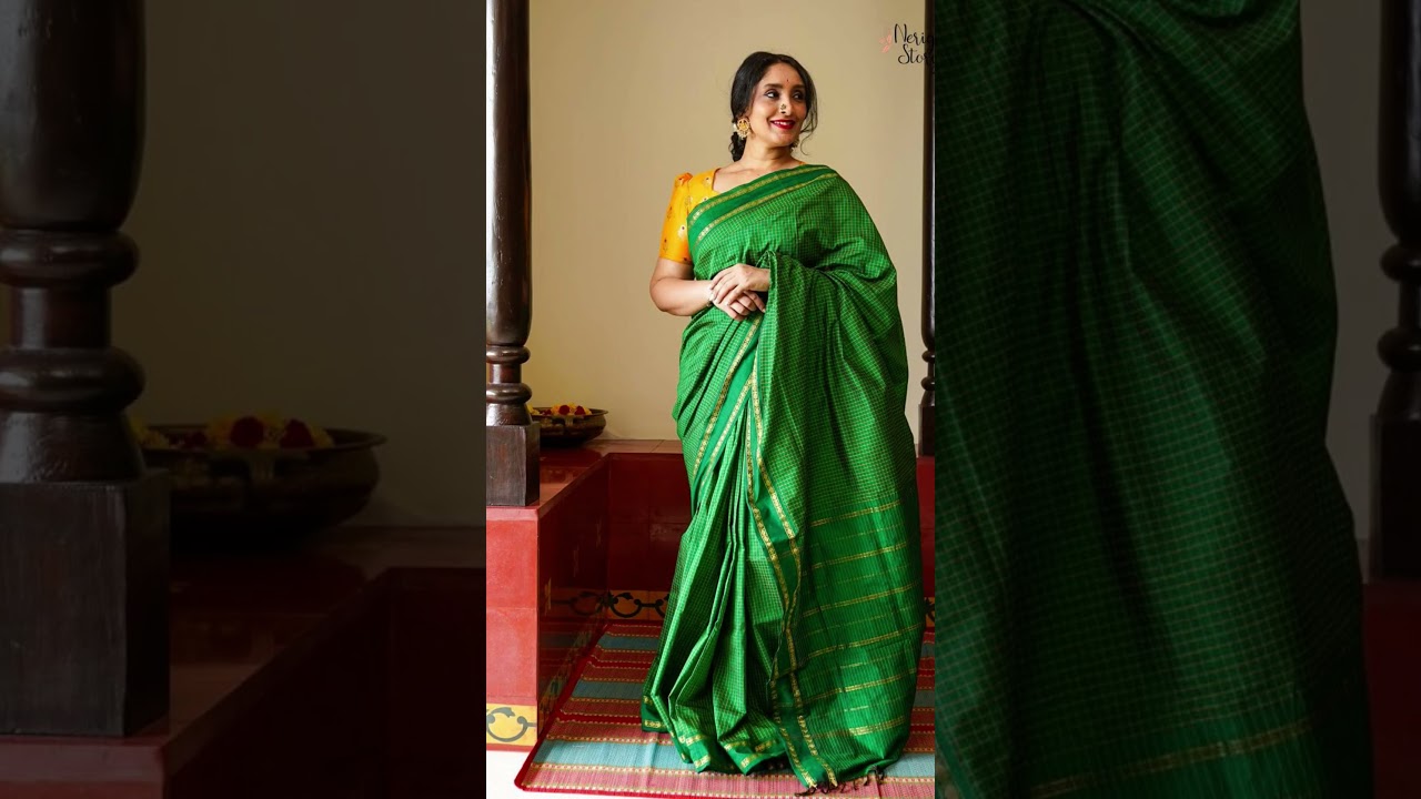 Arani checked cotton sarees* 💐 *Wholesale Price Rs:800 free shipping