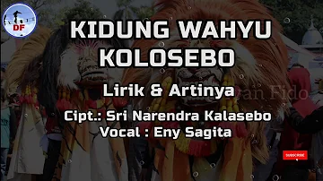 Kidung Wahyu Kolosebo musik gamelan | Lirik & Artinya