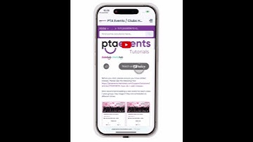 PTA Events Tutorials - I need further support - What are my options - Mobile View