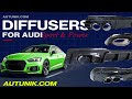 Autunik.com - Rear Diffuser for Audi A6 S6 A7 S7 C8 2019-2023 S-line Sport Bumper Only